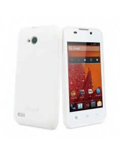 Funda gel TPU BQ Aquaris 4 blanco brillante