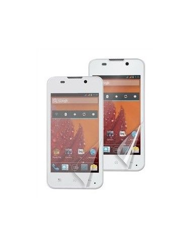 Juego de dos protectores de pantalla adhesivos para BQ Aquaris 4 (Mate + transparente)
