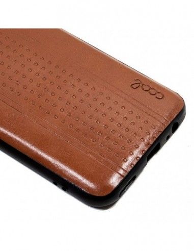 Carcasa TPU Leather Huawei P Smart Z diseño piel marrón