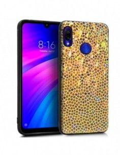 Carcasa TPU nacar Xiaomi Redmi 7 mosaico dorado