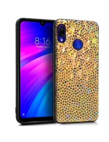 Carcasa TPU nacar Xiaomi Redmi 7 mosaico dorado