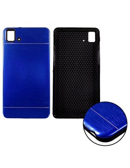 Carcasa aluminio cama TPU BQ Aquaris E5 HD / E5 4G / E5s azul