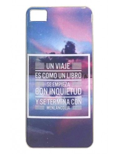 Carcasa TPU BQ Aquaris M4.5 / A4.5 diseño Viaje Es Como Un Libro