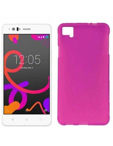 Funda gel TPU BQ Aquaris M5 rosa