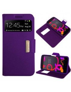 Funda libro soporte TPU BQ Aquaris M5.5 / M 2017 morada