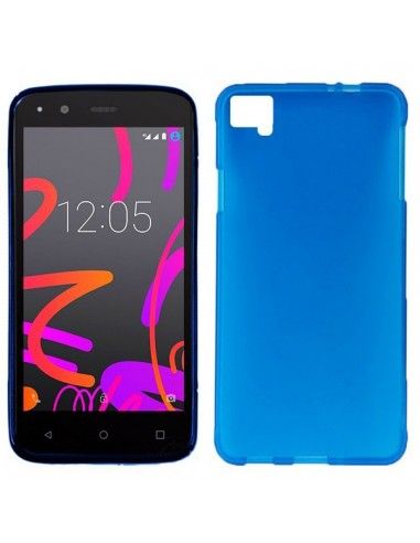 Funda gel TPU BQ Aquaris M5.5 / M 2017 azul