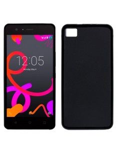 Funda gel TPU BQ Aquaris M5.5 / M 2017 negra o gris humo