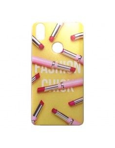 Carcasa TPU BQ Aquaris X / X Pro diseño Pintalabios Fashion Chick