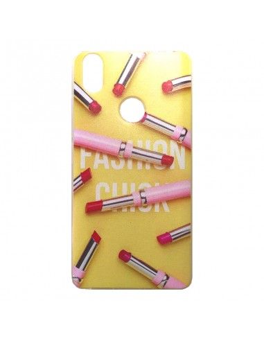 Carcasa TPU BQ Aquaris X / X Pro diseño Pintalabios Fashion Chick