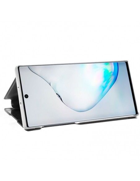 Funda libro soporte Samsung N970 Galaxy Note 10 Clear View Plata