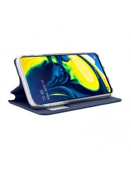 Funda libro soporte TPU Samsung A805 Galaxy A80 azul