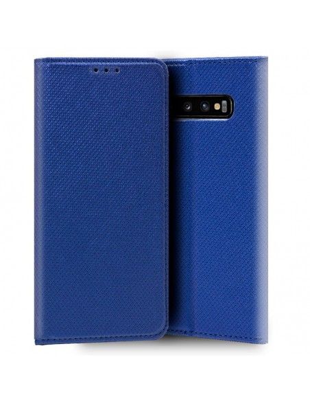 Funda libro cartera soporte TPU Samsung G973 Galaxy S10 azul