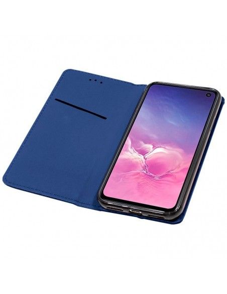 Funda libro cartera soporte TPU Samsung G973 Galaxy S10 azul