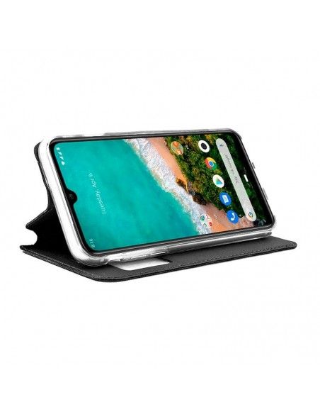 Funda libro soporte TPU Xiaomi Mi A3 negra
