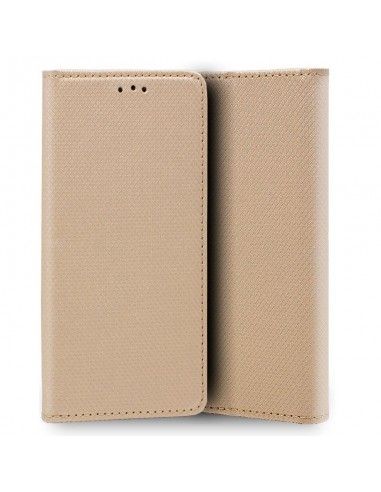Funda libro cartera soporte TPU Huawei Y5 (2019) beige