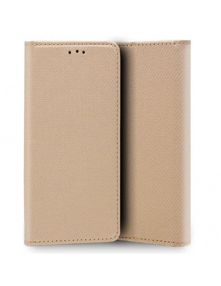 Funda libro cartera soporte TPU Huawei Y5 (2019) beige