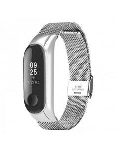 Correa Xiaomi Mi Band 3 / 4 metal plata