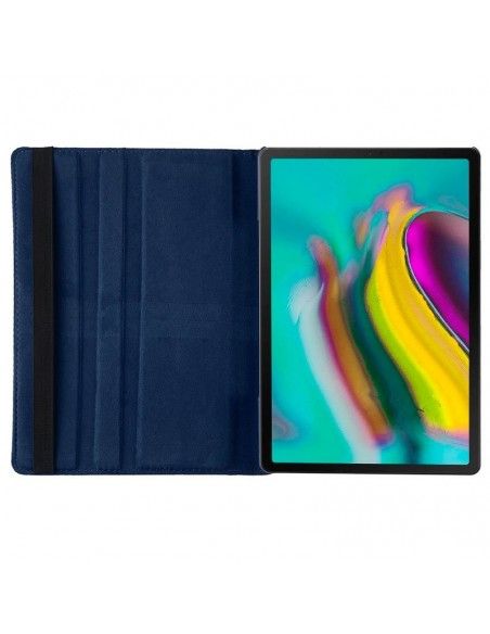 Funda soporte giratorio Samsung Galaxy Tab S5e 10,5 pulgadas (T720-T725) polipiel azul