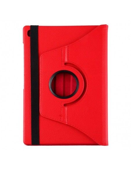 Funda soporte giratorio Samsung Galaxy Tab S5e 10,5 pulgadas (T720-T725) polipiel roja