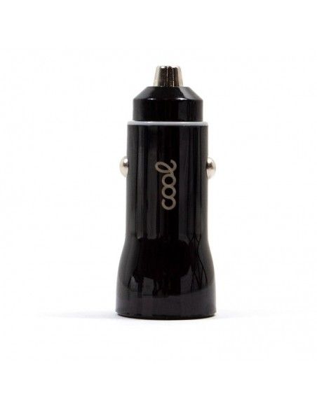 Cargador mechero coche universal doble toma USB negro 2.4 Amp