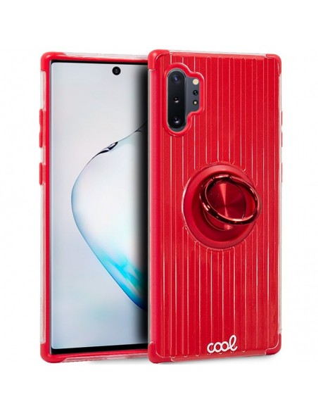 Carcasa reforzada cama TPU Samsung N975 Galaxy Note 10 Plus Hard Anilla Rojo
