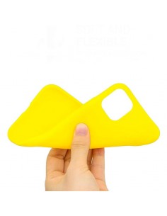 Funda gel TPU iPhone 11 Pro amarilla 2