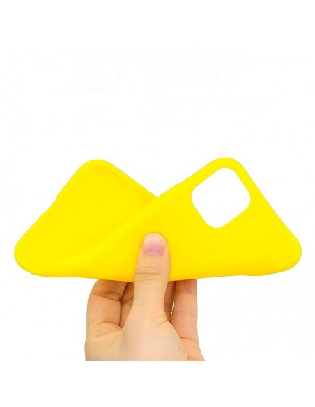 Funda gel TPU iPhone 11 Pro amarilla
