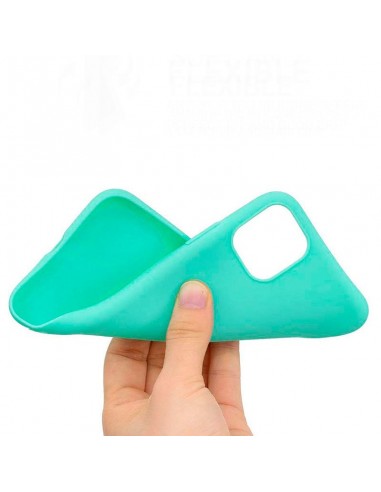 Funda gel TPU iPhone 11 Pro Max verde menta