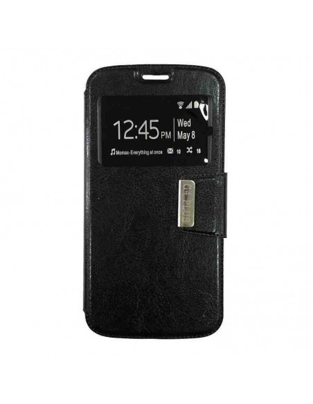 Funda libro soporte TPU Motorola Moto G4 / G4 Plus negra
