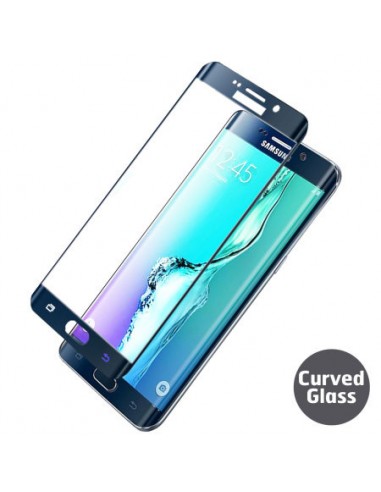 Protector vidrio curvo especial Samsung Galaxy S6 Edge+ Plus (G928) borde negro
