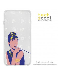 Carcasa TPU transparente Samsung M205 Galaxy M20 Clear diseño Diamantes Audrey
