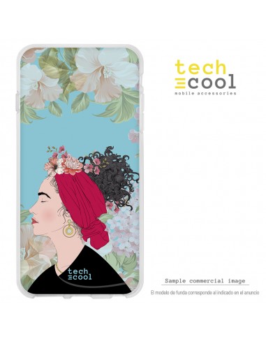 Carcasa TPU Apple iPhone XR diseño Frida perfil flores