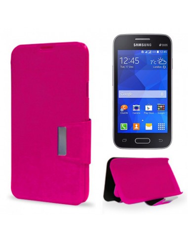 Funda libro soporte carcasa Samsung Galaxy Ace 4 Lite / Trend 2 (G313) rosa