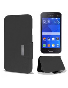Funda libro soporte carcasa Samsung Galaxy Ace 4 Lite / Trend 2 (G313) negra