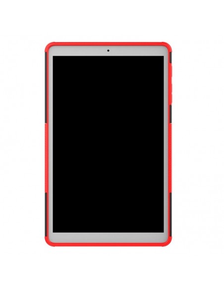 Funda gel TPU reforzada Samsung Galaxy Tab A (2019) T510 / T515 10,1 pulgadas roja y negra