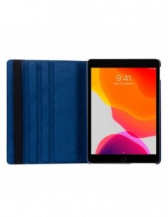 Funda soporte giratorio iPad (2019/2020) 10,2 pulgadas polipiel azul 2
