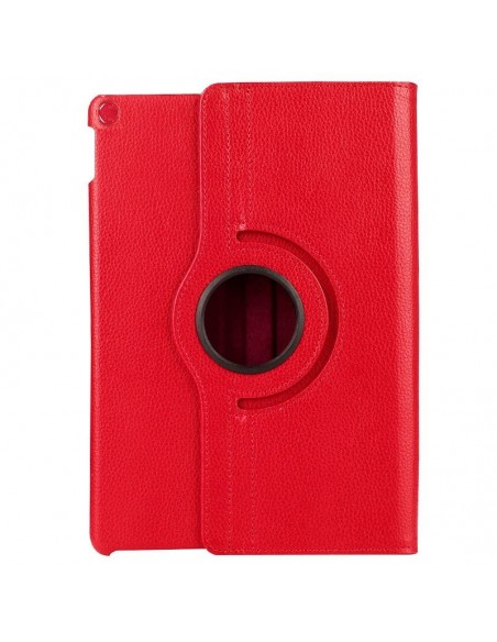 Funda soporte giratorio iPad (2019/2020) 10,2 pulgadas polipiel roja