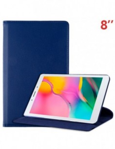 Funda soporte giratorio Samsung Galaxy Tab A 2019 8 pulgadas (T290-T295) polipiel azul