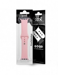 Correa Apple Watch Series 1 / 2 / 3 / 4 / 5 / 6 / SE (42 - 44 mm) goma rosa 2