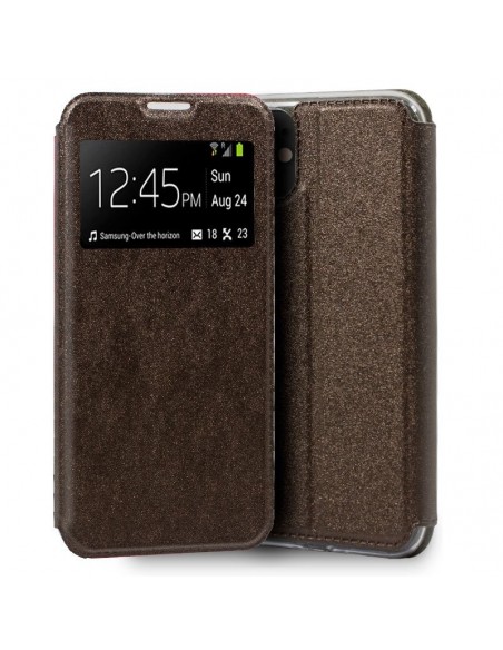 Funda libro soporte TPU iPhone 11 bronce