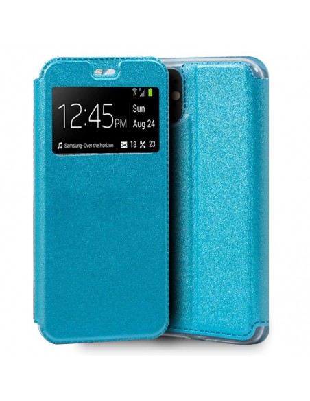 Funda libro soporte TPU iPhone 11 celeste