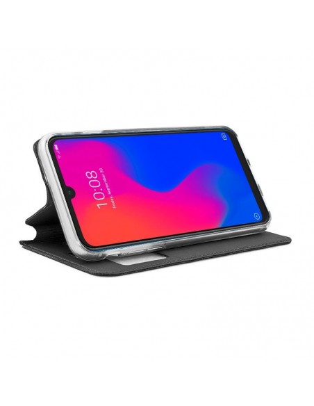 Funda libro soporte TPU ZTE Blade A7 2019 negra