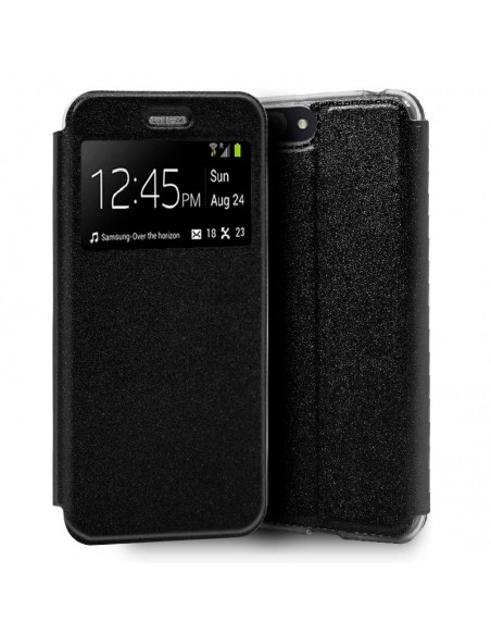 Funda libro soporte TPU Alcatel 1V (2019) negra