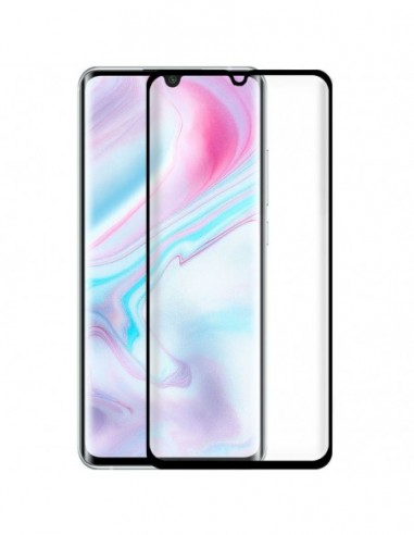 Protector pantalla vidrio templado Xiaomi Mi Note 10 / Note 10 Lite / Note 10 Pro negro (Curvo 3D)