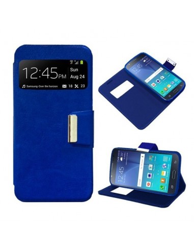 Funda libro soporte TPU Samsung J500 Galaxy J5 azul