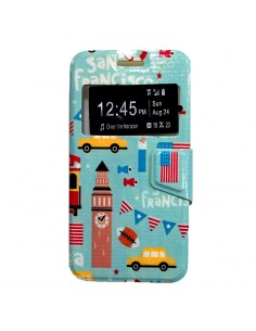 Funda libro soporte TPU Samsung Galaxy J5 (J500) diseño San Francisco