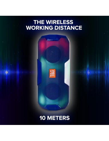 Altavoz bluetooth estéreo con luces...