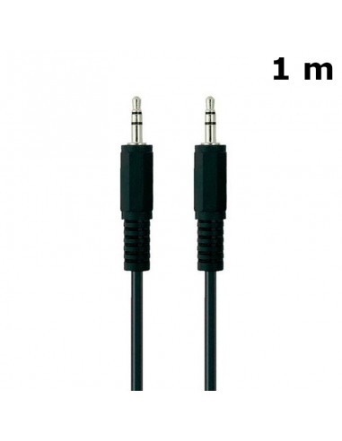 Cable auxilar audio premium doble Jack 3,5 mm (1 metro)