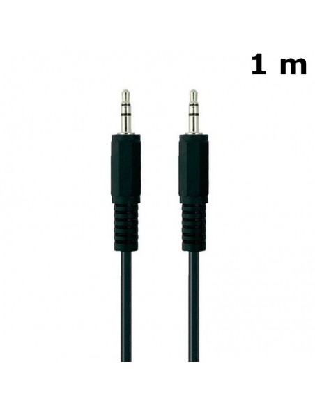 Cable auxilar audio premium doble Jack 3,5 mm (1 metro)