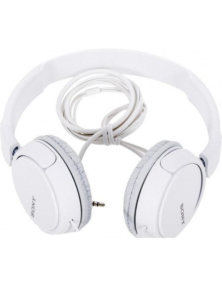 Auriculares cascos estéreo Jack 3,5 mm Sony MDR-ZX110 blancos